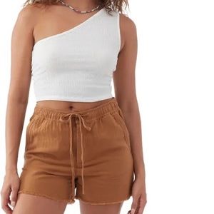 Oneill Corie Drawstring Linen & Cotton Shorts